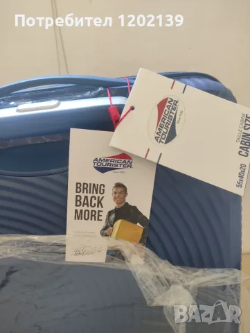 Куфар American Tourister Soundbox Spinner 55/20 TSA EXP – Midnight (Моделът на Роналдо), снимка 2 - Куфари - 55727702