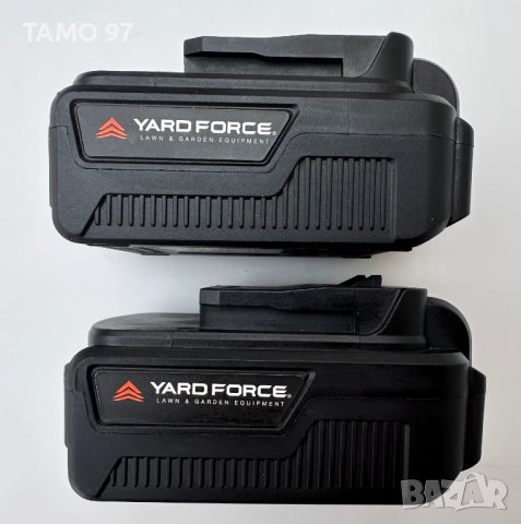 YARD FORCE - Двойно зарядно с две батерии по 20V 5.0Ah неразлчими от нови!, снимка 3 - Други инструменти - 44466232