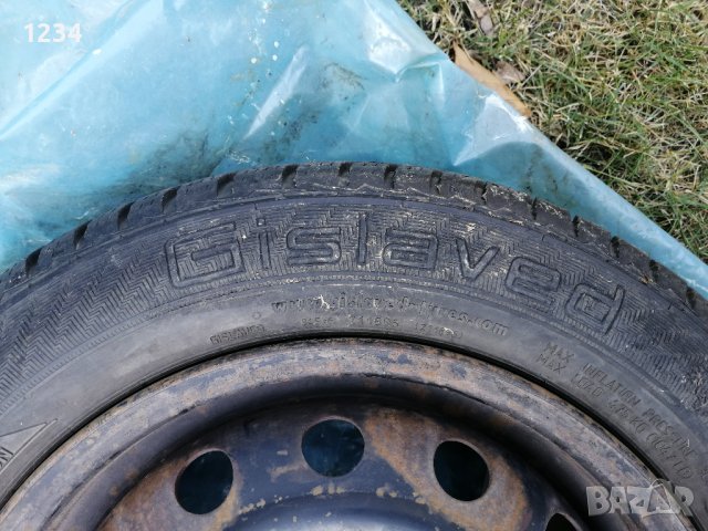 2 бр. Железни джанти със зимни гуми 14" за Пежо /ситроен, снимка 7 - Гуми и джанти - 42596885