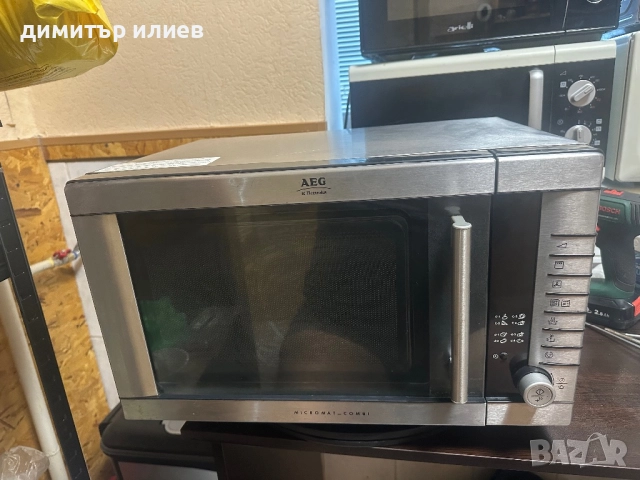 Микровълнова печка Aeg Electrolux с грил и конвекция