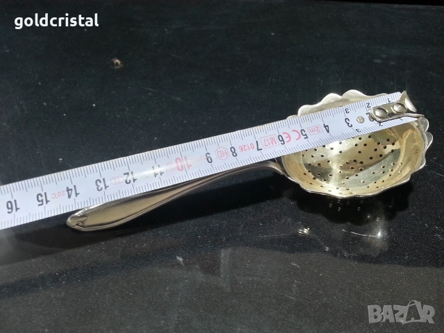 стара посребрена цедка , снимка 2 - Антикварни и старинни предмети - 52794970