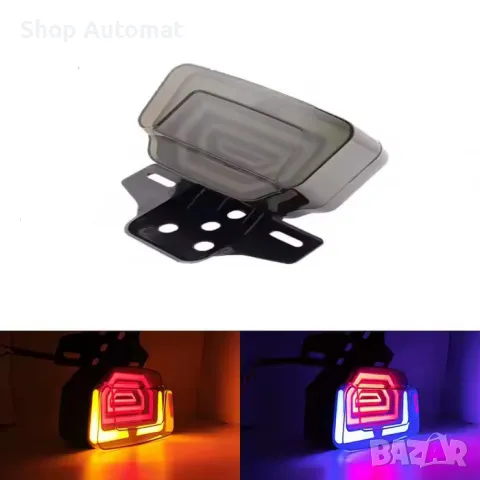 Стоп с вградени мигачи за мотоциклети Automat, 12V, 2500Lm, IP67, снимка 2 - Аксесоари и консумативи - 49652383