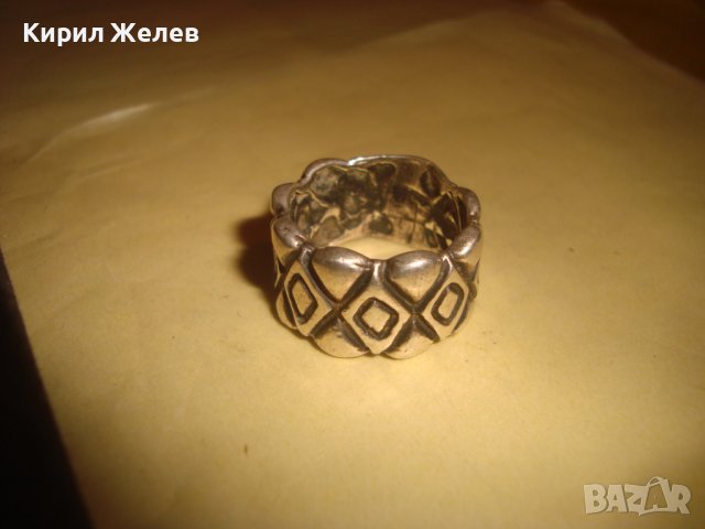ОРНАМЕНТИРАН СРЕБЪРЕН МОДЕН АРТ ПРЪСТЕН SEZGIN СРЕБРО 925 МАРКОВ СЕЗГИН 32593, снимка 12 - Пръстени - 38381594