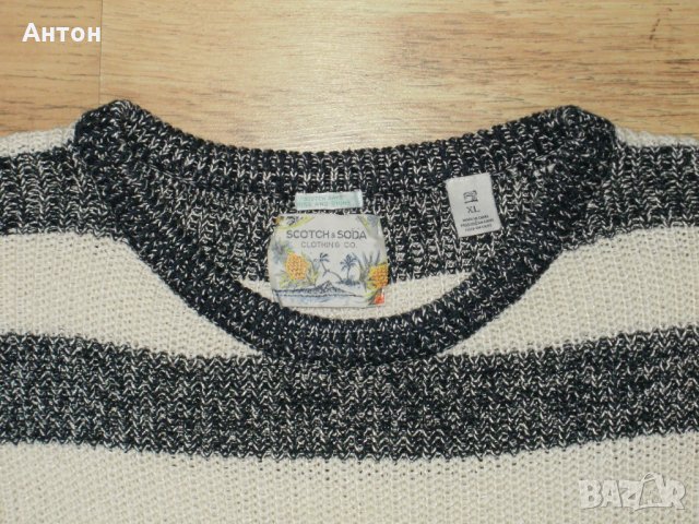 SCOTCH&SODA мъжки свежарски пуловер XL, снимка 5 - Пуловери - 35355984