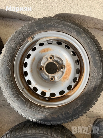 Джанти със зимни гуми R14 4x114.3 , снимка 4 - Гуми и джанти - 52789933