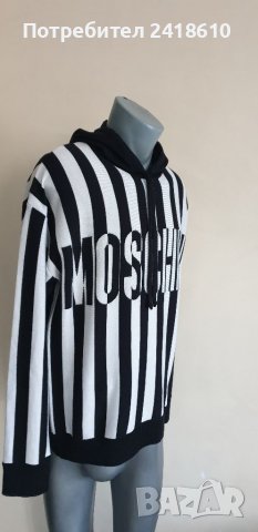 MOSCHINO Pullover Hooded Sweater Knit Wool Mens Size 48/M НОВО! ОРИГИНАЛ! Мъжки Вълнен Суичер!, снимка 12 - Суичъри - 39710303