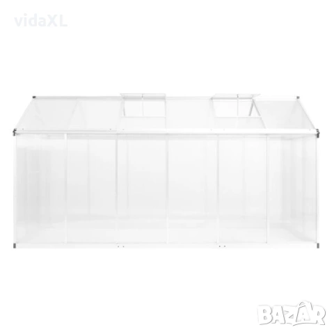 vidaXL Оранжерия, алуминий, 362x190x195 см, 13,41 м³(SKU:45216), снимка 2 - Оранжерии - 54179755