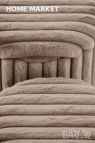 Комплект 2 бр.табуретки FIDO с капак капучино/златно   Материал - дамаска/хромирана стомана   Цвят -, снимка 3 - Дивани и мека мебел - 53240594