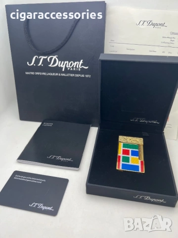 S.T. Dupont Ligne 2 Casablanca – запалка с 2 пламъка, пълен комплект, снимка 7 - Запалки - 53948518
