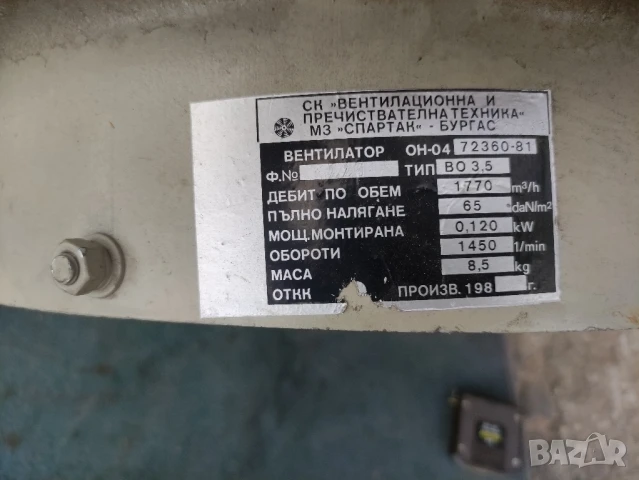 перка с председател за вентилатор , снимка 3 - Други машини и части - 51367818