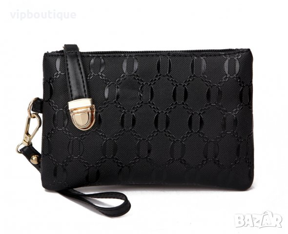 Дамска черна чанта от Еко кожа - Елегантен комплект чанти от 4 части, снимка 3 - Чанти - 39805395