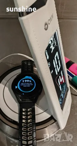 ВИДЕО * OttLite Wellness Настолна лампа, ClearSun LED, часовник, термометър, Wireless Charging, снимка 6 - Настолни лампи - 55883676