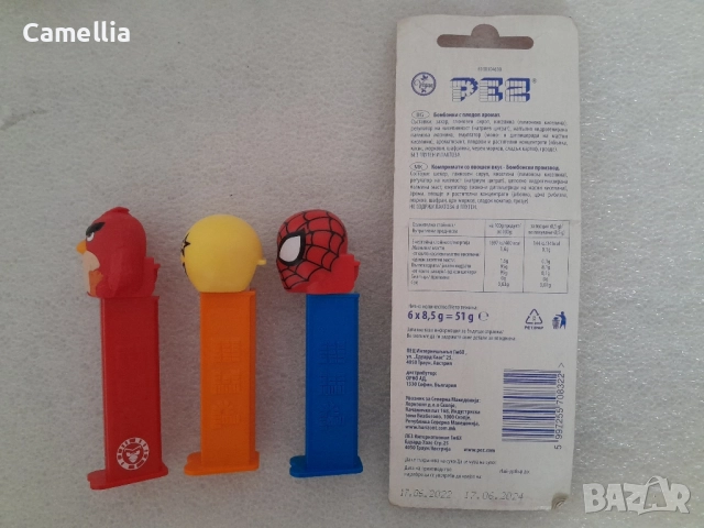 PEZ диспенсъри ПЕЗ + бонбони, снимка 2 - Колекции - 52824041