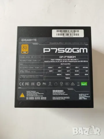 PSU GIGABYTE 750W GP-P750GM - Уникат, снимка 3 - Захранвания и кутии - 49449063