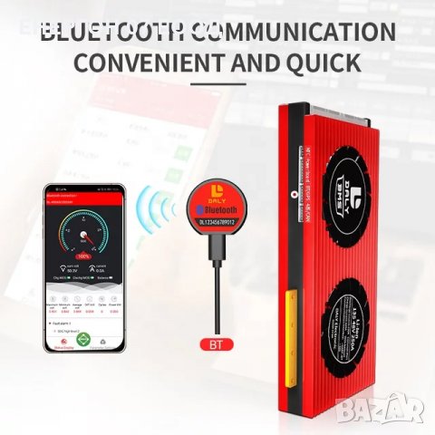 Lifepo4 BMS + Wifi 4s ,8s 12v Защитни платки за lifepo4 клетки 3.2v 250А 200А, снимка 8 - Друга електроника - 34286142