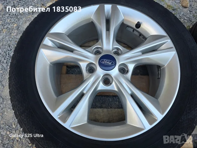 Лети джанти 16ки 5х108 Ford + летни гуми 205/55/16 Barum, снимка 4 - Гуми и джанти - 55797680