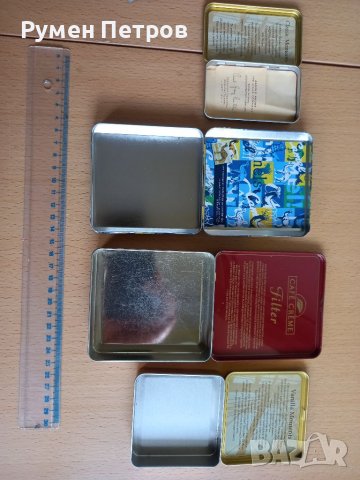 Метални табакери - 4 бр. , снимка 5 - Антикварни и старинни предмети - 36692556