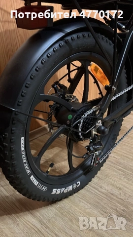 Електрически сгъваем велосипед HITWAY BK6 – почти нов!, снимка 2 - Велосипеди - 53891155