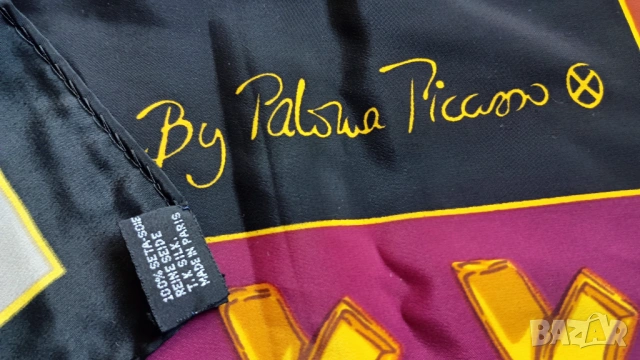 Копринен шал Paloma Picasso нов, снимка 4 - Шалове - 54318853