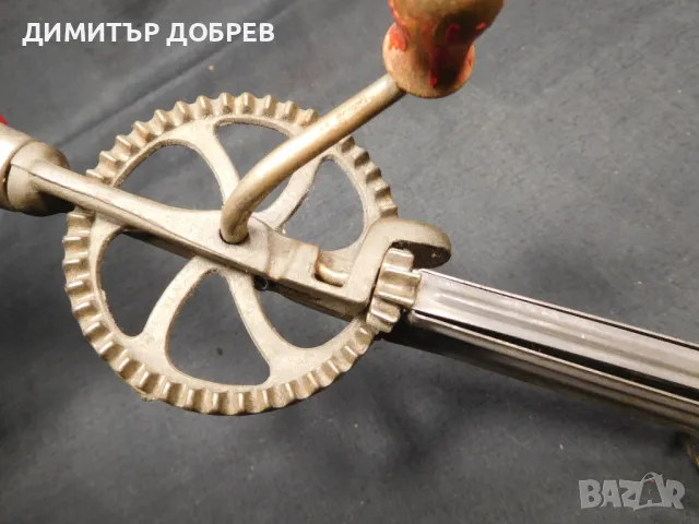 СТАРА РЕТРО РЪЧНА МЕХАНИЧНА БЪРКАЛКА МИКСЕР, снимка 8 - Антикварни и старинни предмети - 49736788