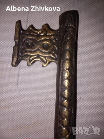 стар ключ - от бронз, снимка 5 - Антикварни и старинни предмети - 51997505