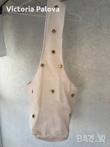 Модерна чанта тип торба (хобо)ZENTO,цвят айвъри, снимка 2 - Чанти - 29536019