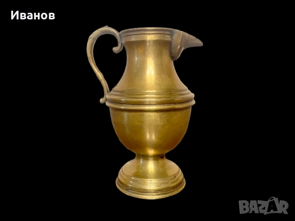 Цена - 15€. Винтидж Месингова Кана с богато украсени детайли, снимка 8 - Антикварни и старинни предмети - 51864731