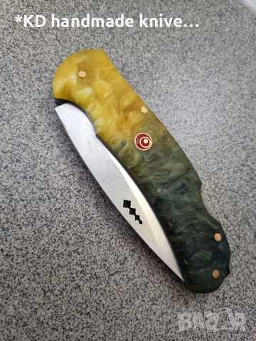 Сгъваем нож ръчно изработен от 1.4116 стомана, снимка 3 - Ножове - 52339399