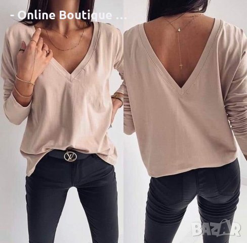 Дамска блуза с две възможности за носене , снимка 1 - Блузи с дълъг ръкав и пуловери - 31062220