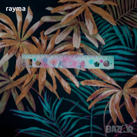 Плат дизайнерско черно кади принт, снимка 4 - Рокли - 29463663