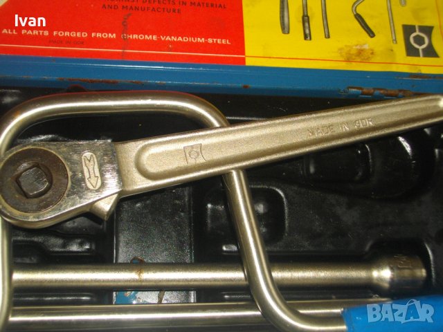 Made in GDR-Старо Качество Немска Гедория/Гидория-Инструменталиум-11-32мм-25 части-Хром-Ванадиум, снимка 10 - Други инструменти - 40343264