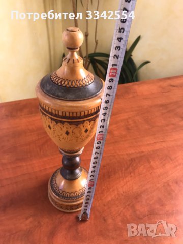 КУПА СПОРТ НАГРАДНА ДЪРВО ПИРОГРАФ ДЪРВОРЕЗБА ФИГУРА, снимка 2 - Други ценни предмети - 42863080