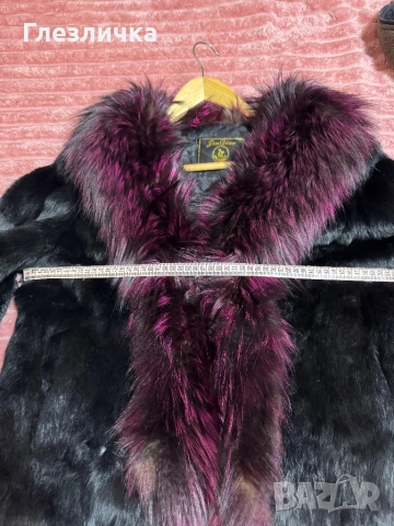 Кожухче от естествен косъм, черен цвят