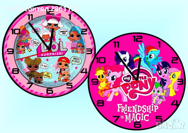 Стенни часовници за детска стая-забавни,с любим герой,със снимка , снимка 14 - Стенни часовници - 30626405