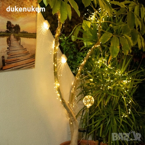 LED соларни гирлянди 200 LED, лампички, 2 бр x 22 м, снимка 7 - Лед осветление - 52572163