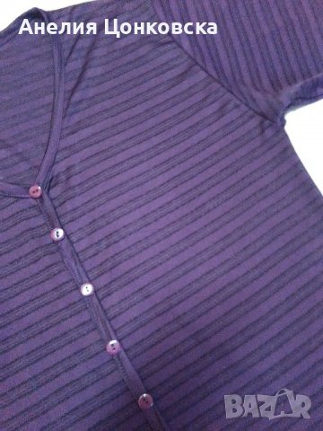 Лятна блузка в бордо, снимка 2 - Тениски - 36768891