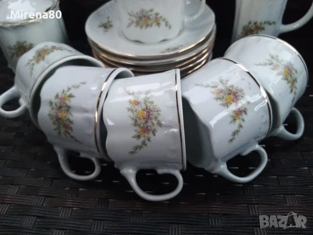 Български сервиз за кафе * Мащерка *, снимка 4 - Сервизи - 56060989
