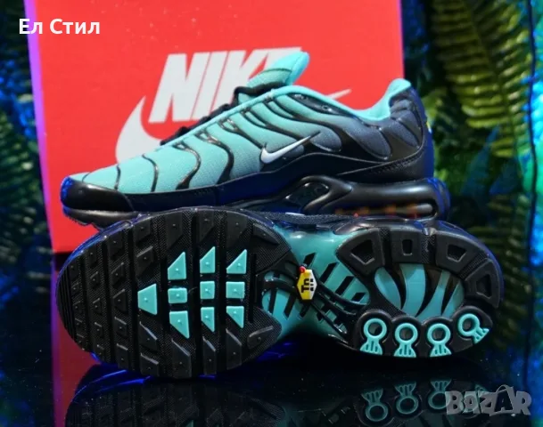 📌Nike Air Max TN Цвят Черно и Тюркоаз 40 41 42 43 44 45 Цена 97€ Еконт, снимка 5 - Маратонки - 55978658