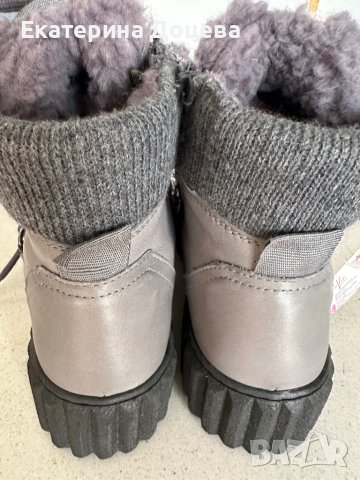 Боти с пух естествена кожа Марко Поло, снимка 5 - Дамски боти - 42853222