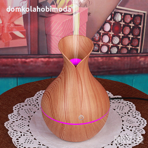 Ултразвуков овлажнител на въздуха с вградено осветление, Функция овлажняване и ароматерапия, 15х10, снимка 7 - Овлажнители и пречистватели за въздух - 36550637