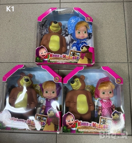 Комплект фигурки Маша и Мечока за игра 