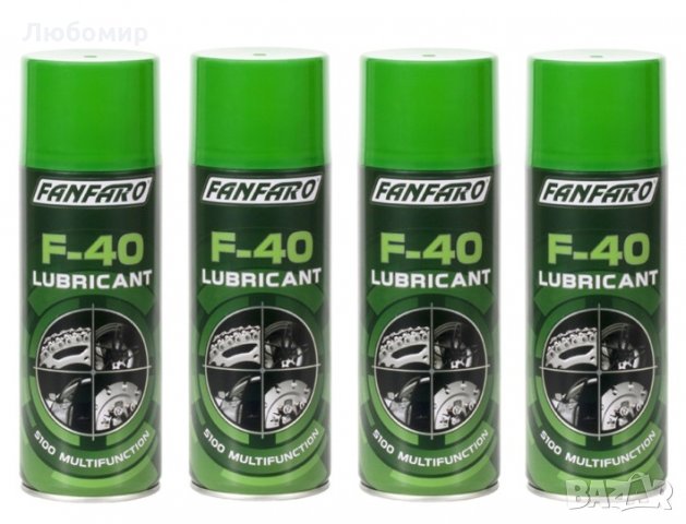 F-40 (WD-40), Мултифункционална смазка, 4бр х 450мл. , снимка 1