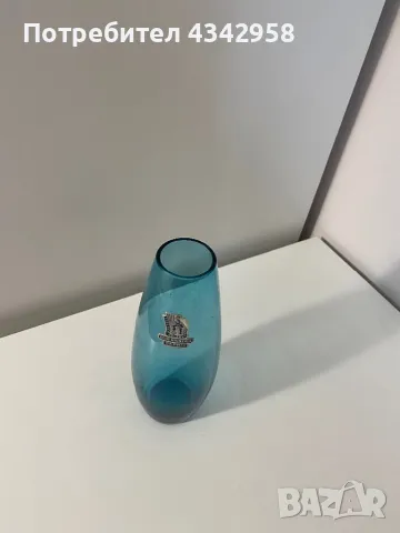 Glas vase Fisher. Sophie.1960, снимка 2 - Вази - 49135889
