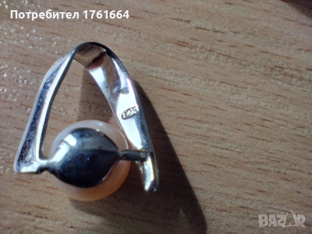 Комплект с перли , сребро , снимка 2 - Бижутерийни комплекти - 40717590