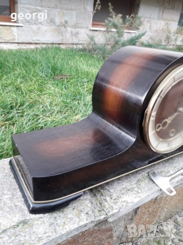 Ретро механичен каминен часовник , снимка 4 - Антикварни и старинни предмети - 31297311