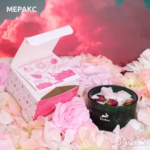 Свещ Hop Hare Crystal Magic Flower Candle – Влюбените