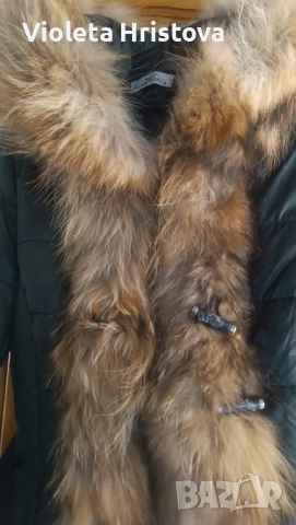 Дамско яке с естествен пух, снимка 3 - Якета - 53160628
