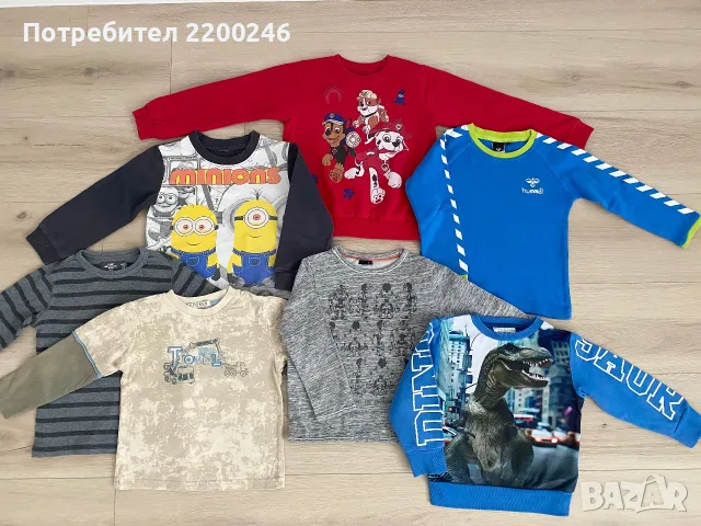 Лот детски блузи и яке на Tommy  Нilficer 98 / 104, снимка 2 - Детски якета и елеци - 56205267