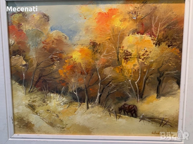 НИКОЛАЙ НАЙДЕНОВ масло пейзаж, снимка 3 - Картини - 53112413