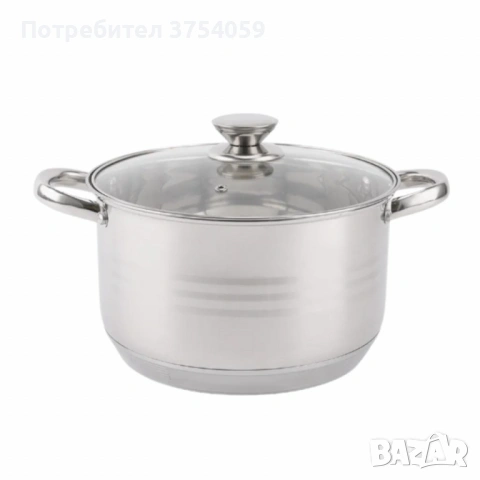 Комплект тенджери от неръждаема стомана ADM – 12 части с капаци BXGG-001, снимка 3 - Съдове за готвене - 53151959